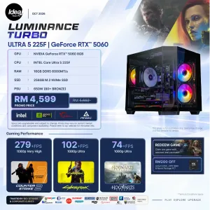IDEALTECH Luminance Turbo NVIDIA® GeForce RTX™ 5060