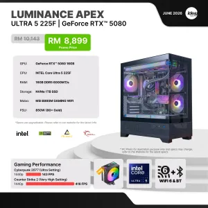 IDEALTECH Luminance Apex NVIDIA® GeForce RTX™ 5080