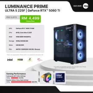 IDEALTECH Luminance Prime NVIDIA® GeForce RTX™ 5060 Ti