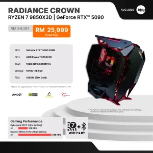 IDEALTECH Radiance Crown NVIDIA® GeForce RTX™ 5090