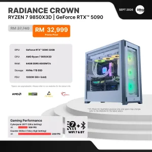 IDEALTECH Radiance Crown NVIDIA® GeForce RTX™ 5090