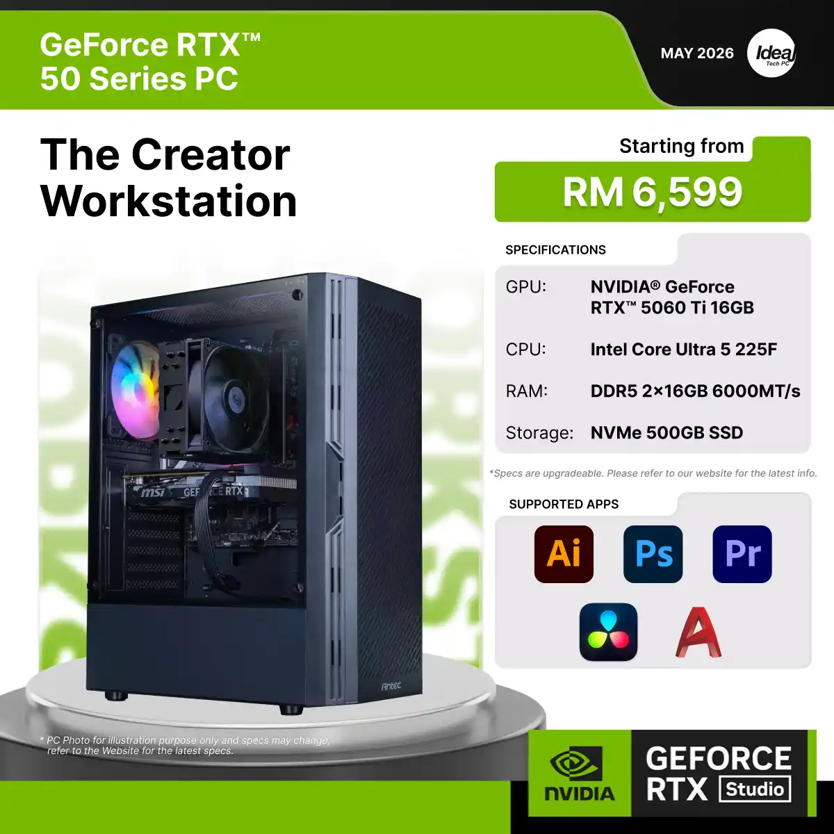 IDEALTECH The Creator Workstation