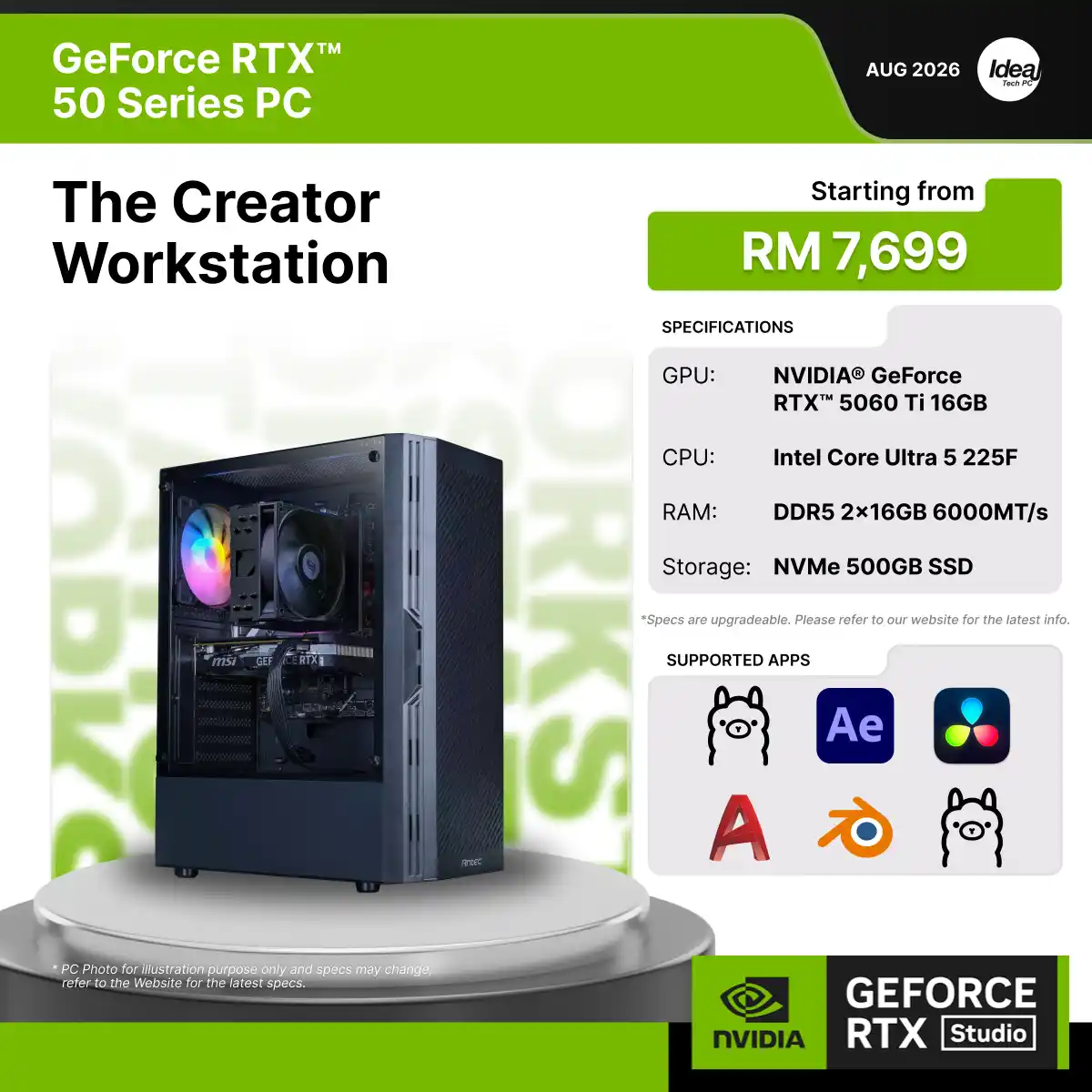 IDEALTECH The Creator Workstation