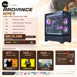 IDEALTECH Radiance Apex NVIDIA® GeForce RTX™ 5080