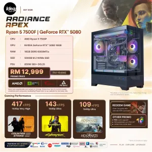 IDEALTECH Radiance Apex NVIDIA® GeForce RTX™ 5080