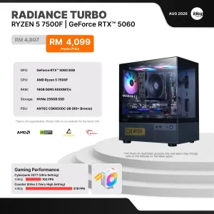 IDEALTECH Radiance Turbo NVIDIA® GeForce RTX™ 5060
