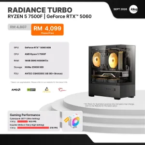 IDEALTECH Radiance Turbo NVIDIA® GeForce RTX™ 5060