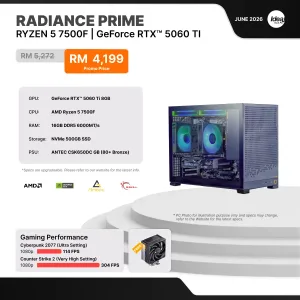 IDEALTECH Radiance Prime NVIDIA® GeForce RTX™ 5060 Ti