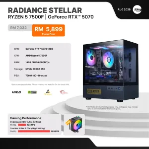 IDEALTECH Radiance Stellar NVIDIA® GeForce RTX™ 5070