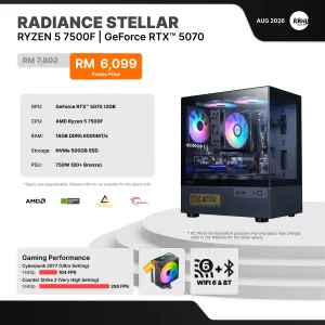 IDEALTECH Radiance Stellar NVIDIA® GeForce RTX™ 5070