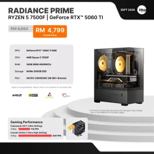 IDEALTECH Radiance Prime NVIDIA® GeForce RTX™ 5060 Ti
