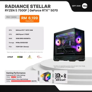 IDEALTECH Radiance Stellar NVIDIA® GeForce RTX™ 5070