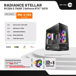 IDEALTECH Radiance Stellar NVIDIA® GeForce RTX™ 5070