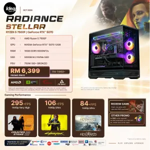 IDEALTECH Radiance Stellar NVIDIA® GeForce RTX™ 5070