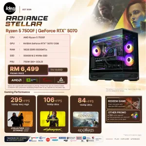 IDEALTECH Radiance Stellar NVIDIA® GeForce RTX™ 5070