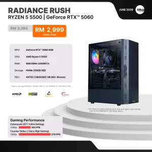 IDEALTECH Radiance Rush NVIDIA GeForce RTX™ 5060