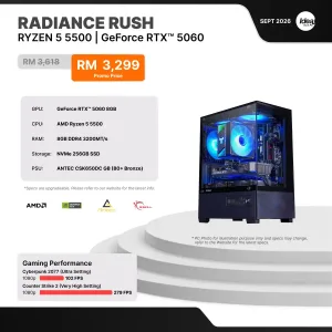 IDEALTECH Radiance Rush NVIDIA GeForce RTX™ 5060