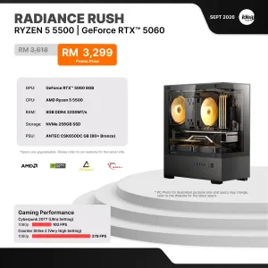IDEALTECH Radiance Rush NVIDIA GeForce RTX™ 5060