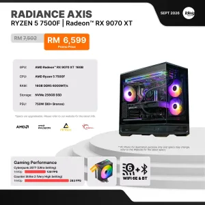 IDEALTECH Radiance Axis AMD Radeon™ RX 9070 XT