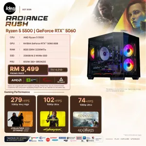 IDEALTECH Radiance Rush NVIDIA GeForce RTX™ 5060