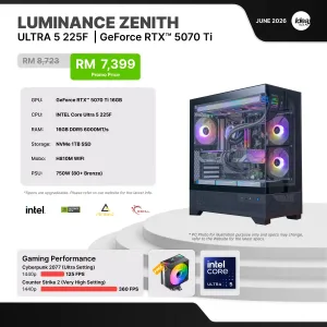 IDEALTECH Luminance Zenith NVIDIA® GeForce RTX™ 5070 Ti