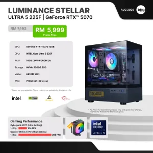 IDEALTECH Luminance Stellar NVIDIA® GeForce RTX™ 5070