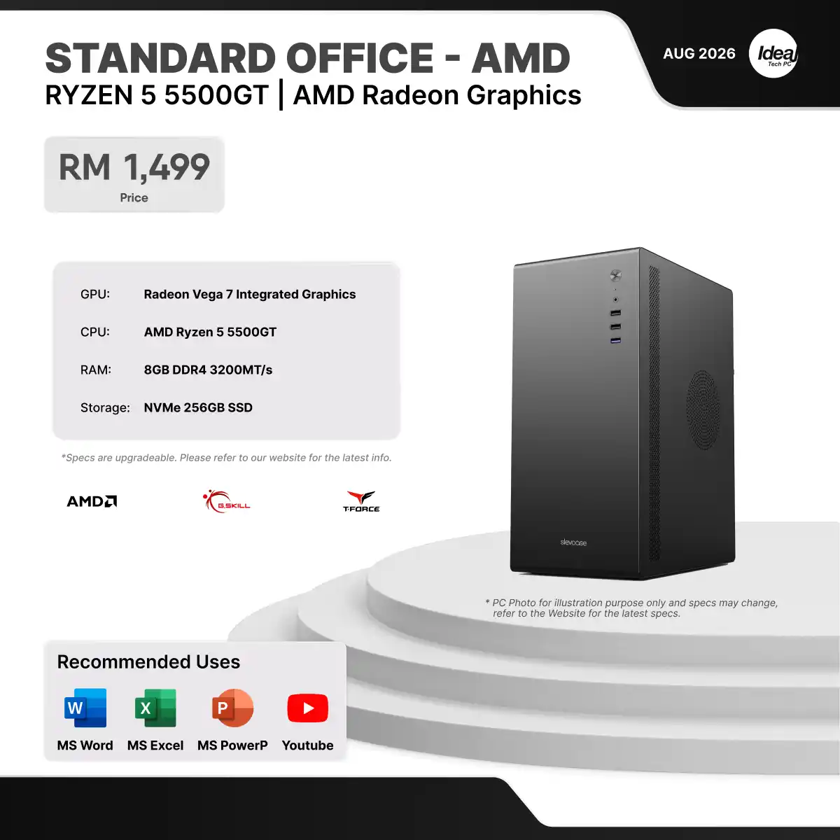 IDEALTECH AMD Standard Office PC
