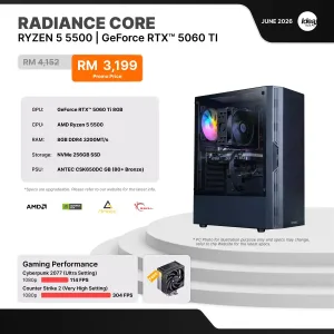 IDEALTECH Radiance Core NVIDIA® GeForce RTX™ 5060 Ti
