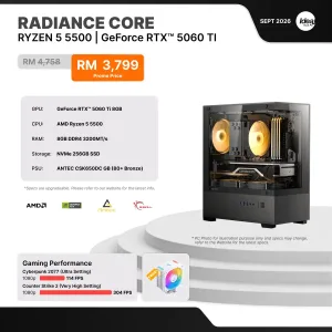 IDEALTECH Radiance Core NVIDIA® GeForce RTX™ 5060 Ti