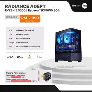 IDEALTECH Radiance Adept AMD Radeon™ RX 9050