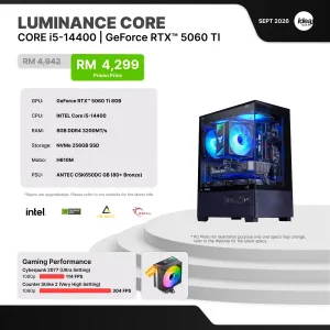 IDEALTECH Luminance Core NVIDIA® GeForce RTX™ 5060 Ti